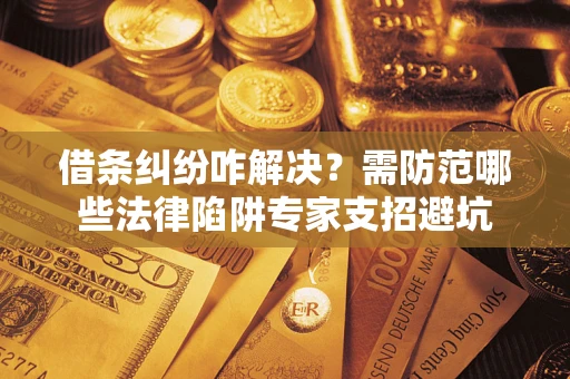 武汉借条纠纷咋解决？需防范哪些法律陷阱专家支招避坑