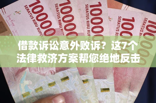 武汉借款诉讼意外败诉？这7个法律救济方案帮您绝地反击！