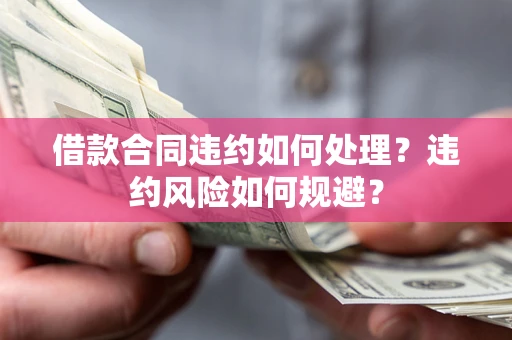武汉借款合同违约如何处理？违约风险如何规避？