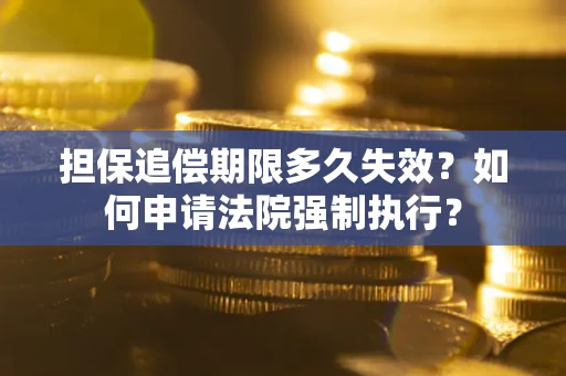 武汉担保追偿期限多久失效？如何申请法院强制执行？